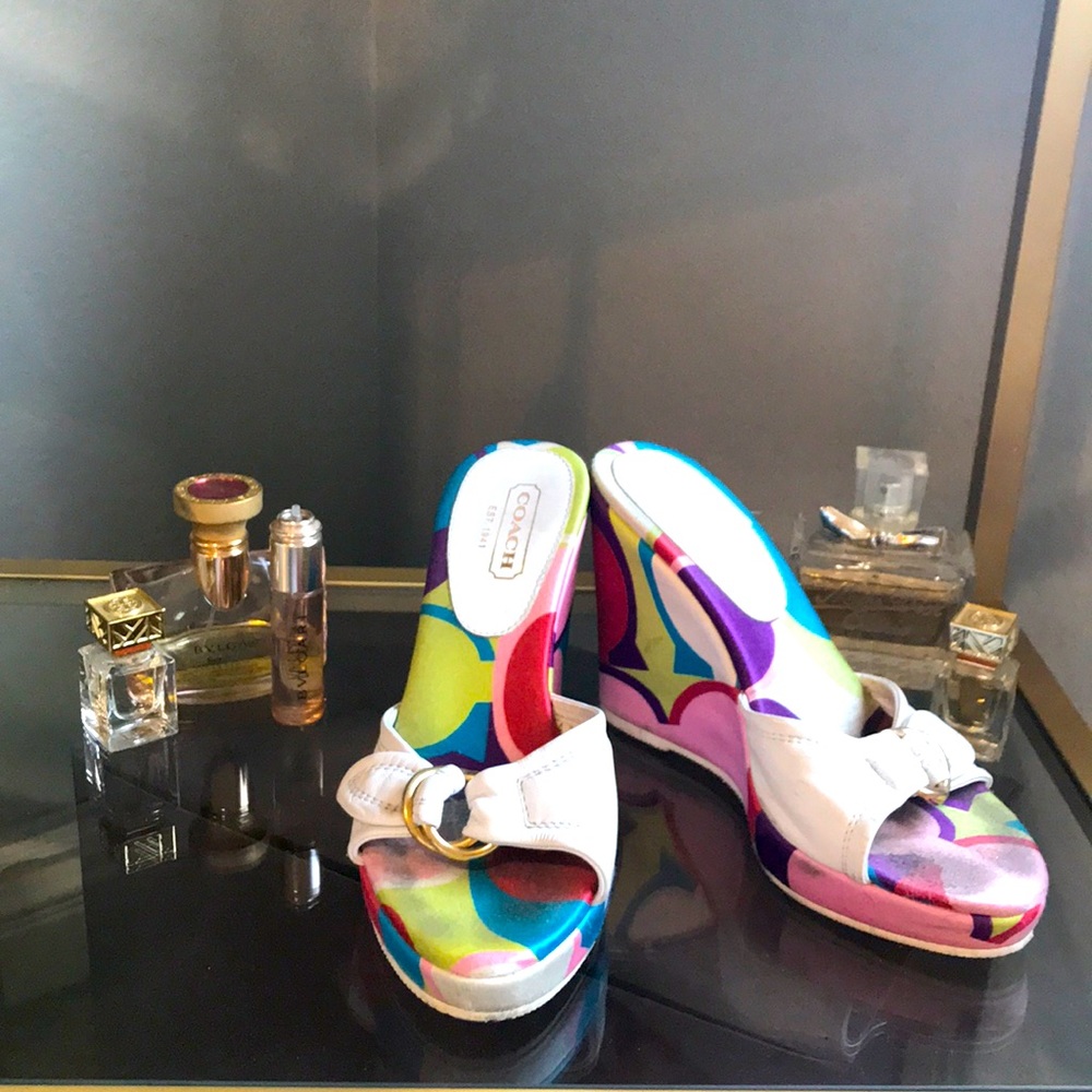Coach colorful heels